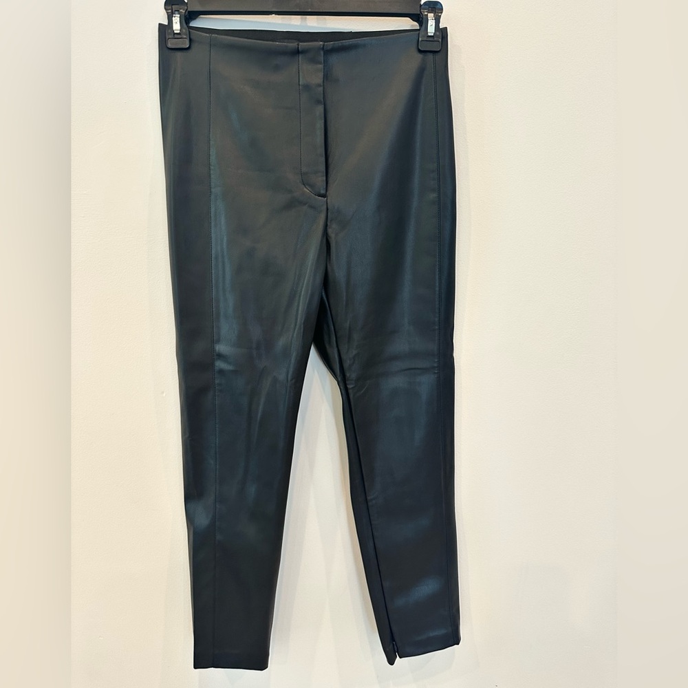 Ann Taylor Faux Leather Pants |‎ Black | Size 6P | Never Worn